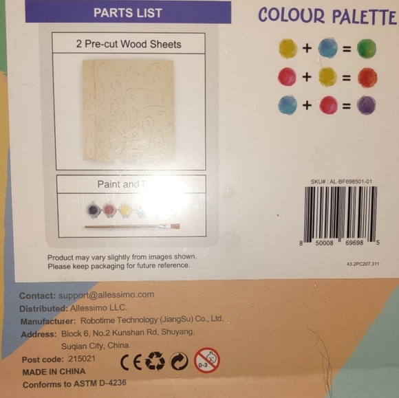 Allessimo Butterfly Puzzle Paint Kit - Picture 2 of 2